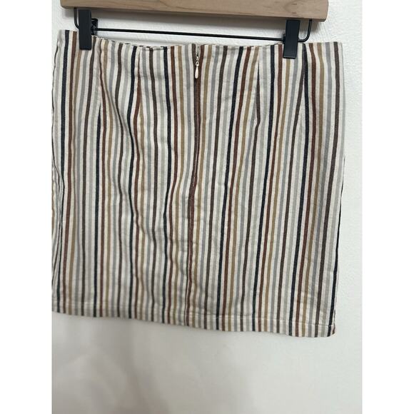 Altar'd State 100% Cotton Striped Mini Retro 70’s Vibe Playful Feminine Sz LG - Picture 3 of 4